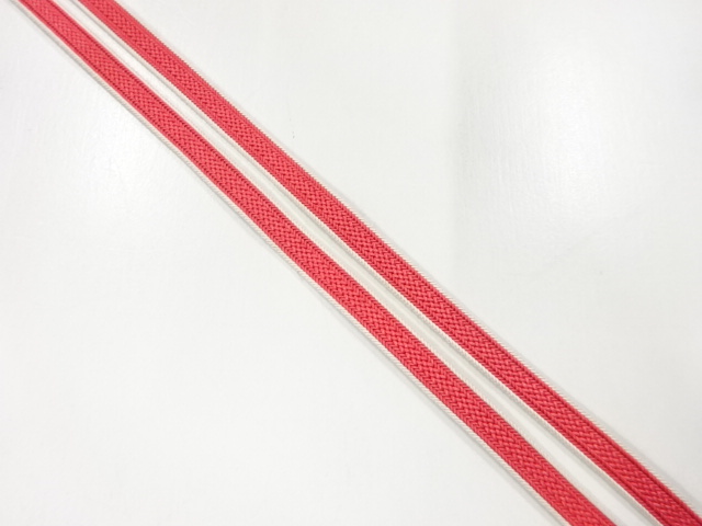 アンティーク　正絹　帯留め用手組三分紐